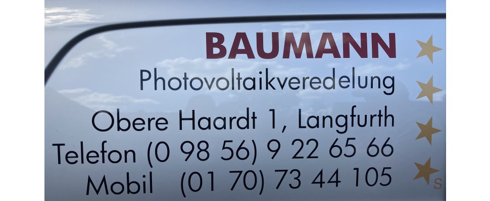 BAUMANN Photvoltaikveredelung